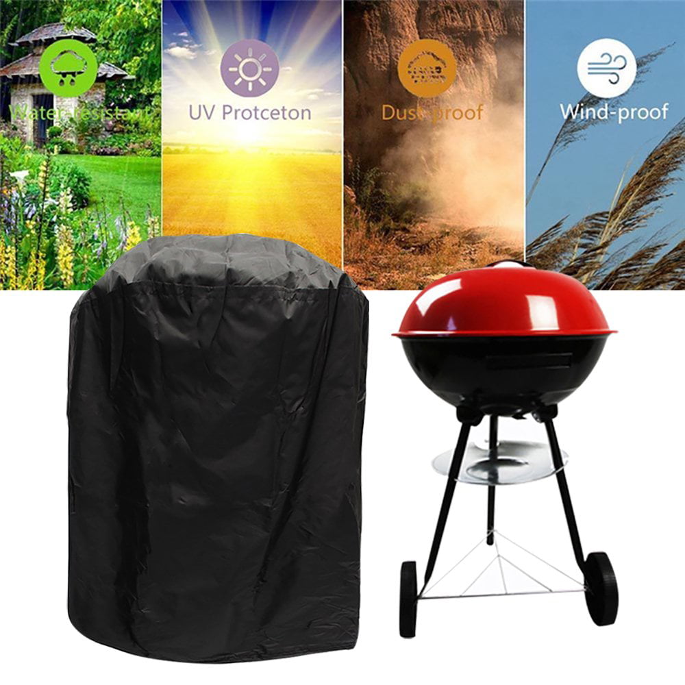 Char Broil Brinkmann Rip-Proof,UV Resistant for Weber BBQ Grill Cover Waterproof Barbecue Grill Cover with PVC Coating Outdoor Oxford Fabric Windproof Dasing BBQ Cover 