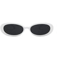 thumbnail image 2 of Mini Retro Vintage Ultra Estrecho Oval Redondo Flaco Ojo de Gato Gafas de sol Clout Goggles Ormromra  LRWJ469-8, 2 of 4