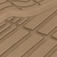 thumbnail image 6 of CAT ToughRide Heavy Duty 4 Piece Rubber All Weather Car Floor Mats, Universal Fit for Car Truck Van SUV, Beige, 6 of 8