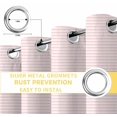 thumbnail image 6 of Farmhouse Pink White Striped Blackout Curtains for Bedroom/Living Room, Thermal Insulated Kitchen Curtains, Modern Stripes Grommet Darkening Window Treatment Drapes 42"x63"x2, 6 of 8