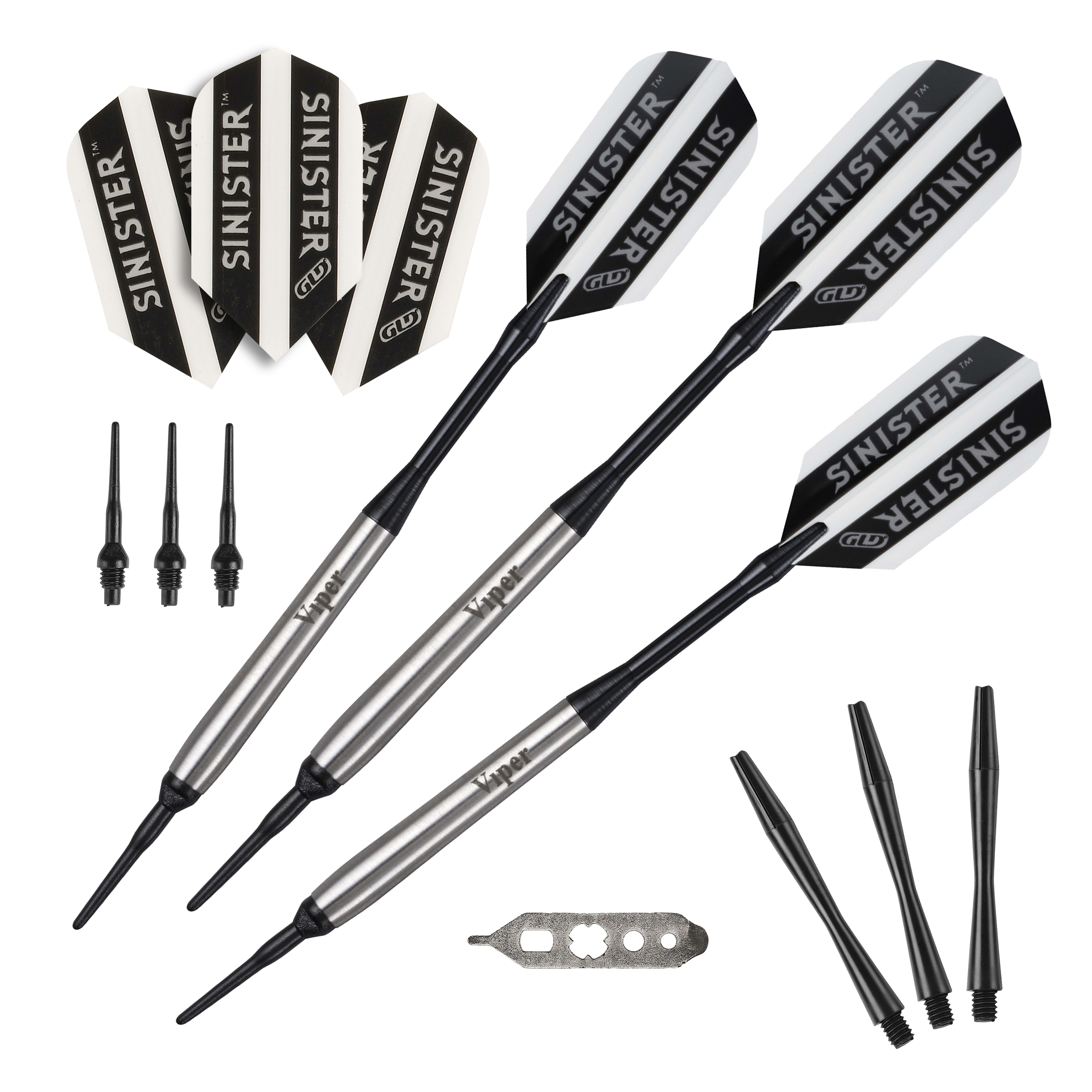 Viper Sinister Tungsten Soft Tip Darts Smooth Barrel 16 Grams Walmart