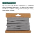 thumbnail image 3 of Uxcell Double Fold Bias Tape Continuous Bulk Bias Tape for Sewing Seaming Quilting Hemming Binding Crafts White Gray, 3 of 7