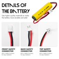 thumbnail image 2 of Batería LeeCrynoid AA 1,2 V 900 mAh Ni-Cd, paquete de 5, 2 of 6