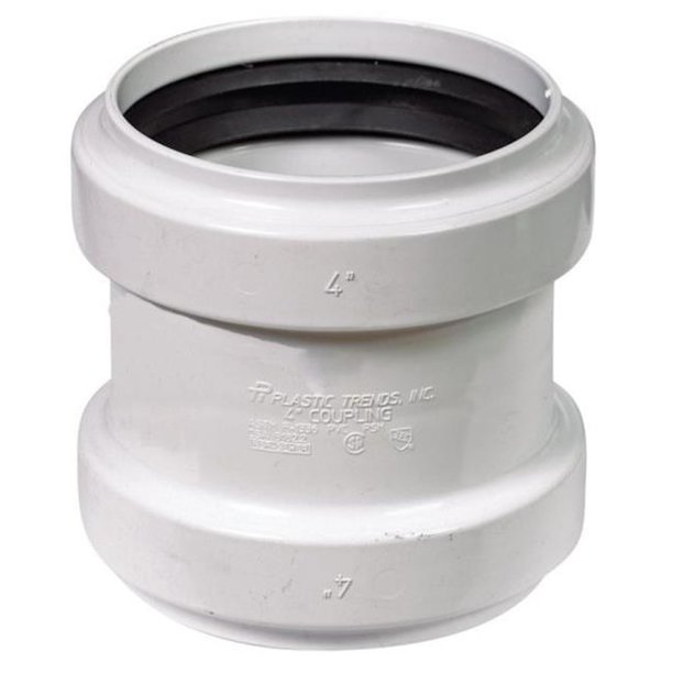 Plastic Trends G604 Gasketed SDR Coupling 4 in.