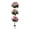 Pink, variant on Panapinka 5FT Silk Cloth + Plastic Artificial Triple-Ball Geranium Plant, Blow Molded White Round Belly Pot, Faux Flowers for Indoor Outdoor Home Garden Decoration