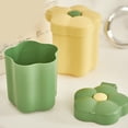 thumbnail image 4 of XKHAZA Cute Flower Shape Wastebasket, Mini Desk Trash Can with Lid, Desktop Mini Plastic Waste Garbage Can Countertop Garbage Bin Mini Waste Can for Desk Car Office Home Kitchen, 4 of 7