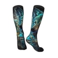 thumbnail image 5 of Lsque Artistic Light Dot Wolf、 Printed Crew Socks Men's Women's LightWeight Thin Casual Calf Socks ,Knee High Socks,Cotton Socks, 5 of 9