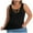 Black, variant on Fnooota Womens Tank Tops with Built in Bra 2026, Summer Casual Plus Size Slim Fit Padded Camisole Black Size L-5XL