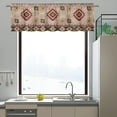 thumbnail image 5 of Tribal Aztec Window Valances Curtain Boho Short Curtains Blackout Window Treatments Covering for Kitchen Bedroom, 5 of 5