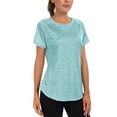 thumbnail image 6 of Posijego Womens Workout Tops Quick Dry Athletic Top Short Sleeve Mesh Lightweight Casual Gym Tee Shirts, 6 of 8