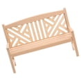 thumbnail image 4 of Miniature Garden Bench 1 Set Micro Wooden Bench Mini Park Bench for Doll House, 4 of 9