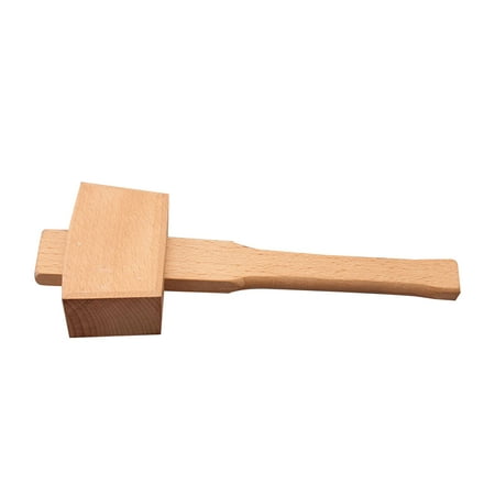 

HOTYA Practical Wooden Mallet Well-Balanced Sturdy Beechwood Woodworking Hammer Smooth Surface for Solid Damage-Free Striking