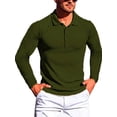 thumbnail image 1 of Sunloudy Men's Spring Autumn Casual Shirts Solid Color Long Sleeve Lapel Tops Button Shirts for Party, 1 of 7