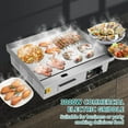 thumbnail image 3 of 22" Commercial Electric Griddle, 110V 3000W Electric Countertop Griddle, Flat Top Hot Plate, Nonstick Stainless Steel Teppanyaki Grill, BBQ Restaurant Grill, Adjustable Temperature, 3 of 7