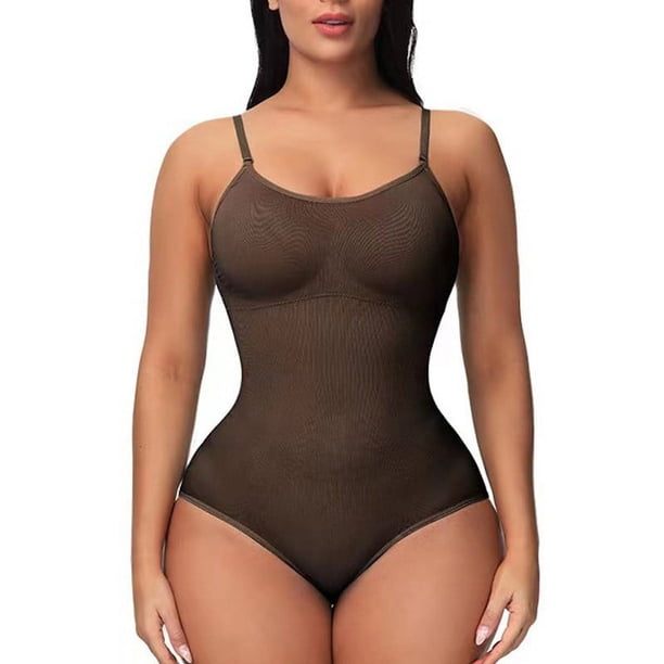 Mono moldeador sin costuras que contrae el abdomen, levanta la cadera, tanga de talla grande, braguita, liguero, corsé ajustado