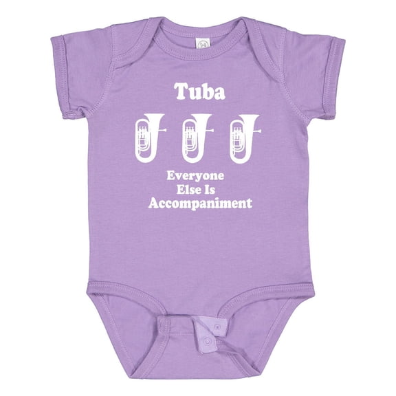 Inktastic Funny Tuba Player Music Joke Boys or Girls Baby Bodysuit