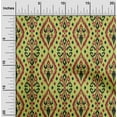 thumbnail image 1 of oneOone Cotton Poplin Fabric Geometric Ikat Decor Fabric Printed BTY 56 Inch Wide, 1 of 4