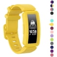 thumbnail image 2 of Compatible con Fitbit Ace 2 bandas para niños 6+, accesorios de pulsera de silicona suave correa de reloj correa de repuesto 3-banana + lima + vino Jormftte LRWJ547-1, 2 of 7
