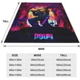 thumbnail image 3 of MF Music Doom Blanket Ultra-Soft Cozy Flannel Bed Blankets and Throws for All Seasons Warm Lightweight Microfiber Air Conditioning Blanket for Bed Couch Sofa Bedroom Decor 60"x50", 3 of 6