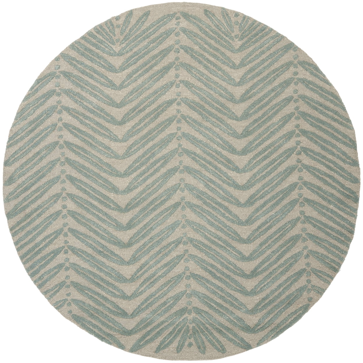SAFAVIEH Martha Stewart MSR3612C Handmade Blue Fir Rug