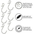 thumbnail image 6 of Millennial Essentials Mini S Hooks, Metal Hardware Hook, 75 Count, 6 of 7