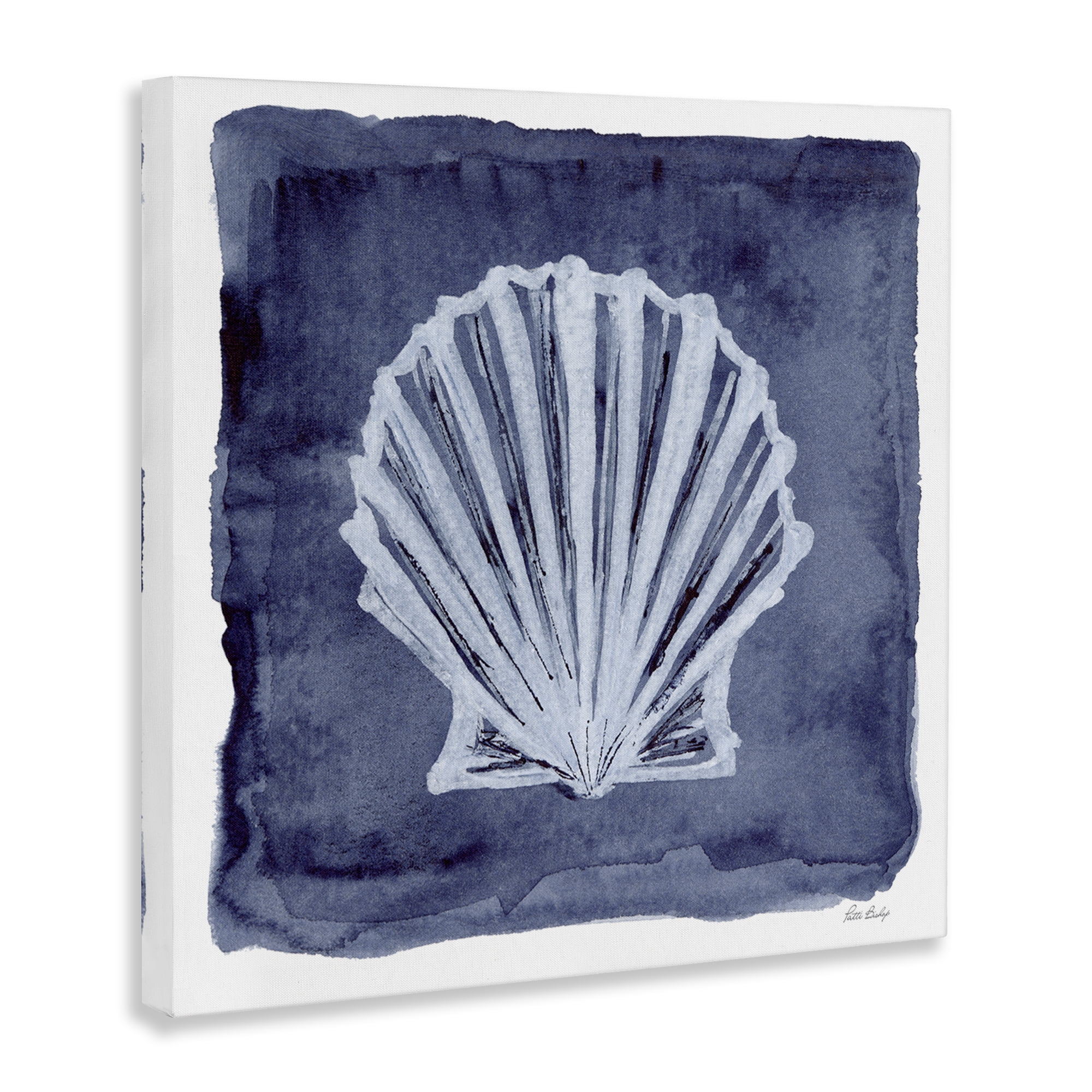 Stupell Industries Clam Shell Impression Animals Painting Wrapped Canvas Art Print Wall Art, 36 x 36