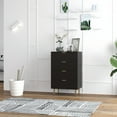 thumbnail image 2 of HOMCOM Commode à 4 Tiroirs pour Chambre Commode Poignées et Pieds Dorés, 2 of 10