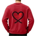 thumbnail image 4 of Ceisia Men Casual Fashion Print Round Neck Pullover Long Sleeve Sweatshirt Gift, 4 of 5