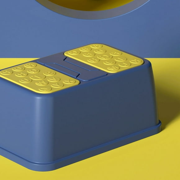 Toilet Step Stool Poop Stool Toilet Stool Bathroom Step Stool Bathroom Stool Toilet Step Stool Plastic Non Slip Heavy Duty Rollover Prevention Tool For Baby Children Blue 1 Layer