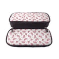 thumbnail image 5 of Lsque Watermelon Printed Big Capacity PU Leather Pencil Case Large Pencil Pouch Stationery Pen Bag Pencil Holder for Teen, 5 of 6