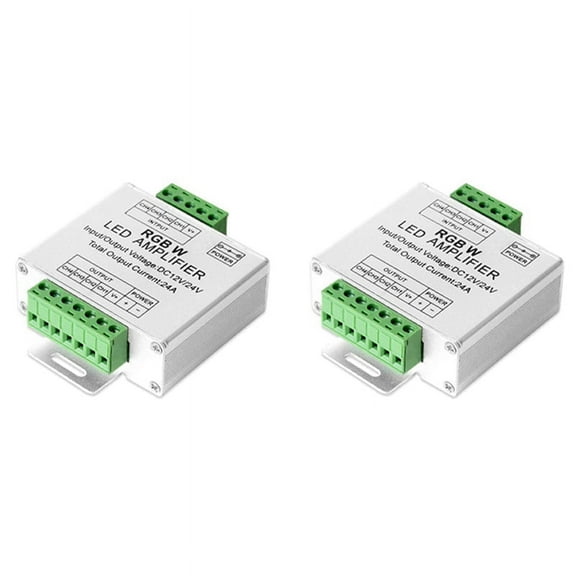 2X RGB/RGBW 5050 Amplifier Controller Work with 4Pin/5Pin DC12V/DC24V 5050SMD