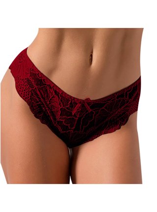 3 Pack Cotton Underwear for Women, Breathable Soft Stretch Hipster high cut  Cheeky String Bikini Panties