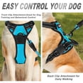 thumbnail image 4 of BARKBAY No Pull Dog Harness Front Clip Heavy Duty Reflective Easy Control Handle for Large Dog Walking(Blue,XL), 4 of 11