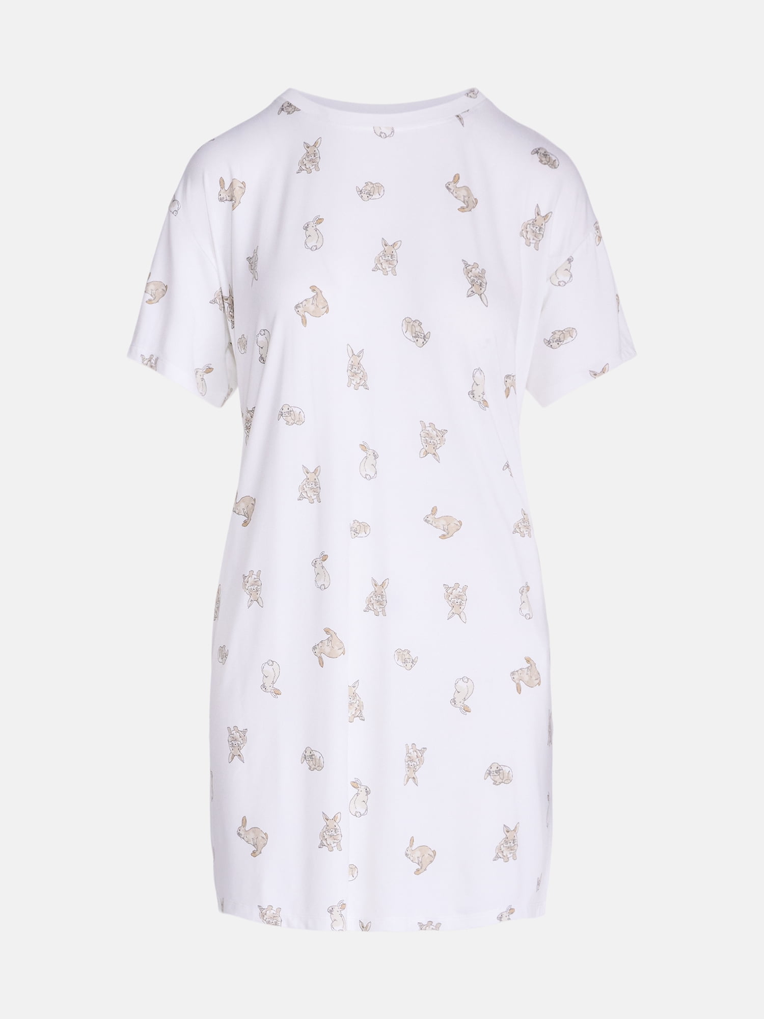 Joyspun Women's Essential Short Sleeve Sleepshirt, Sizes S/M to 2X/3X