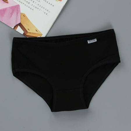 

Girls underwear Pure Cotton Briefs Solid Low-Rise Girls Panties Underpants