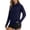 Dark Blue, variant on Women's UPF 50+ Sun Protection Hoodie Shirts Casual Quick-drying Long Sleeve Plus Size Light Tees for Fishing Hiking Going Out Light Blue XS
