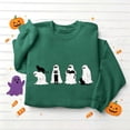thumbnail image 4 of Kinrui Womens Halloween Spooky Season Sweatshirt Black Cat Ghost Sweatshirts Funny Cute Long Sleeve Oversized Tops 2XL, 4 of 7