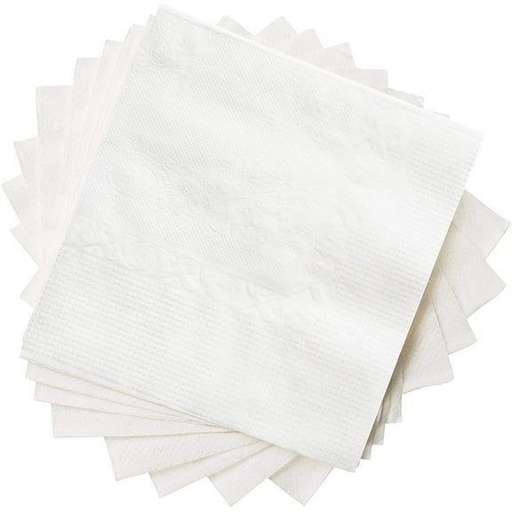 GUSTO White Cocktail Napkins Disposable Paper Napkins, 500-Pack