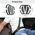 thumbnail image 7 of QIJK Car Seat Belt Adjuster Car Seat Belt Clip Universal Car Seat Belt Shoulder & Neck Comfort Interior Accessories (Gunmetal), 7 of 7