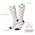 thumbnail image 4 of Xecao Retro Squirrel Pattern Adult Stockings with Color-Block Design and 3D Print, Breathable Comfortable Hosiery for Daily Wear and Sports, 4 of 6