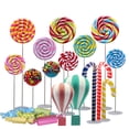 thumbnail image 2 of Adornos de árbol de Navidad comerciales, colgantes de piruleta, molde de juguete para dulces, decoraciones navideñas para exteriores, accesorio de piruleta grande, 2 of 4