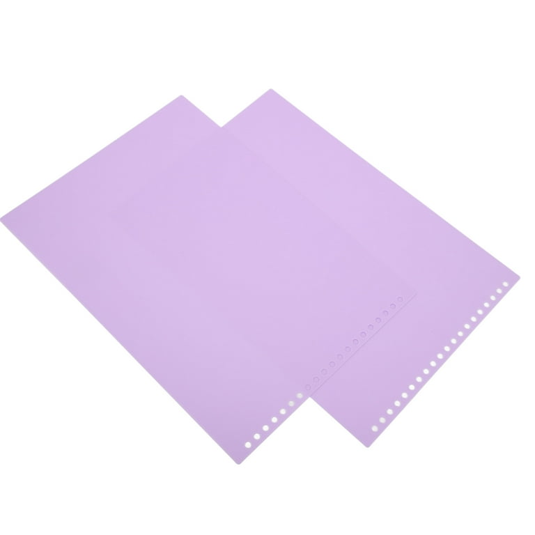 YLSHRF 20Pcs Sheet Protectors A4 20 Holes Colored Detachable Frosted Paper  Covers Thin Rollable Waterproof Binding Covers,Paper Protector Sheets 