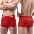 thumbnail image 3 of Iugvhana Men's Boxer Briefs 1/2/3 Packs – Quick-Dry Performance Underwear, Breathable Athletic Boxers for Active Lifestyles Red#1 XXL, 3 of 3