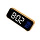 thumbnail image 1 of Cateissary Reloj Digital LED, temperatura, humedad, música, herramientas de sincronización, recargable, inalámbrico, superficie de espejo, reloj de Electrónica Amarillo, 1 of 6