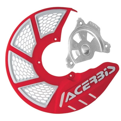 Acerbis X-Brake Vented Front Disc Cover with Mounting Kit Red/White for Husqvarna FE 350 2016-2018