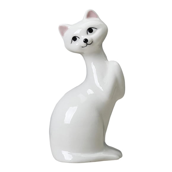 Ceramic Vase Planter Pot with Drainage Tray, White Flower Container Cute Bonsai Holder