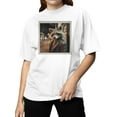 thumbnail image 2 of Streetwise Raccoon in Leather Women's T-shirt, 2 of 3