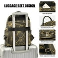 thumbnail image 3 of FORMRS Mini Backpack Purse for Women Travel Daypack Casual Shoulder Bag, Black Flower Pattern, 3 of 7