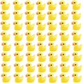 thumbnail image 1 of Yellow 60 piezas de figuras de pato pequeñas, Mini pato de resina, cuentas en miniatura, dijes de limo para casa de muñecas, jardín, paisaje, decoración de acuario (amarillo), 1 of 5