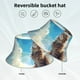 thumbnail image 2 of Balery Blue Sky Winged Cat Sombreros para el sol para hombre y mujer, sombrero de pescador con UPF 50+, 2 of 6